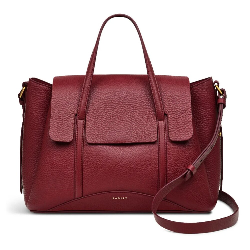 RADLEY LONDON The Chancery Medium Flapover Grab - Cranberry